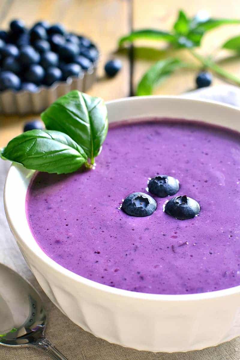 Chilled Blueberry Soup