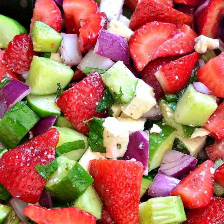 Strawberry Cucumber Salad