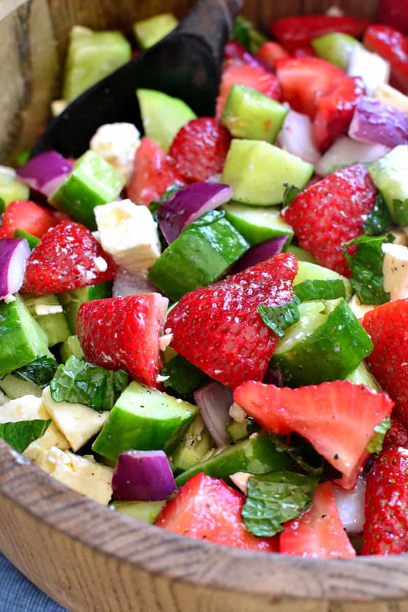 Strawberry Cucumber Salad Lemon Tree Dwelling