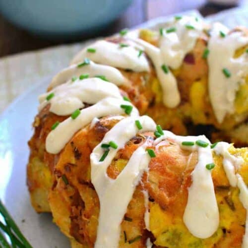 Bacon Egg and Cheese Monkey Bread