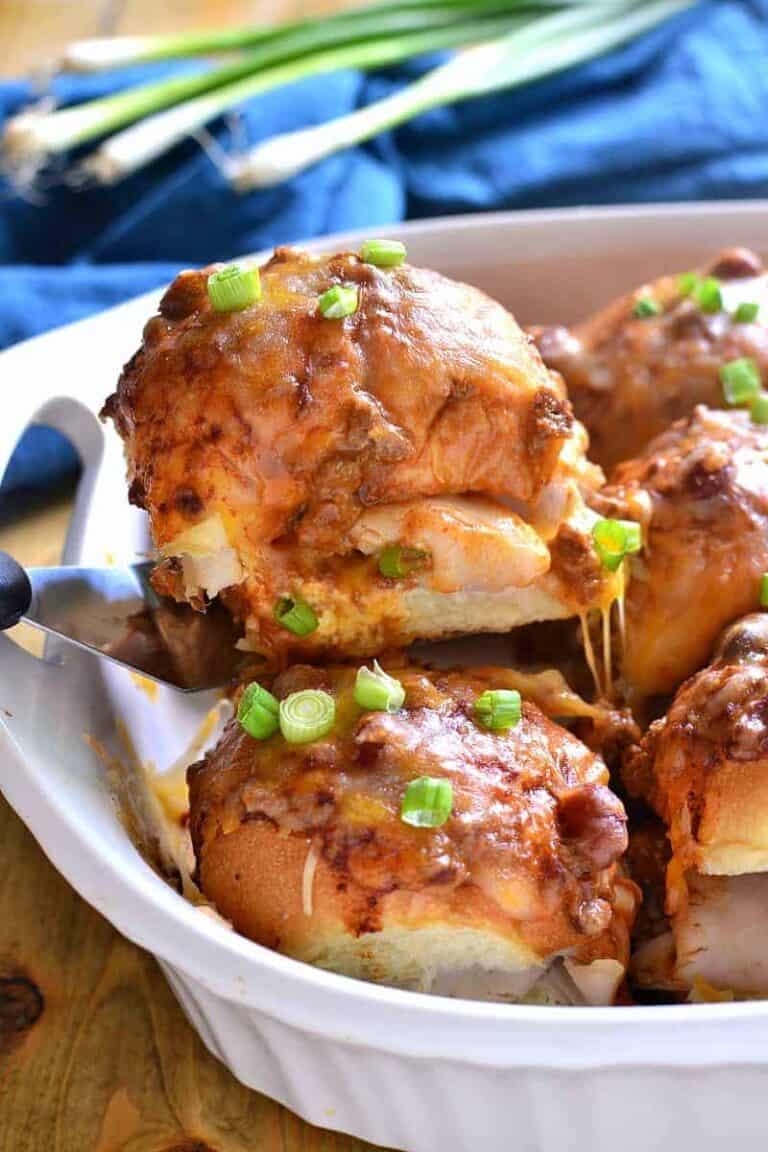 Chili Cheese Turkey Sliders