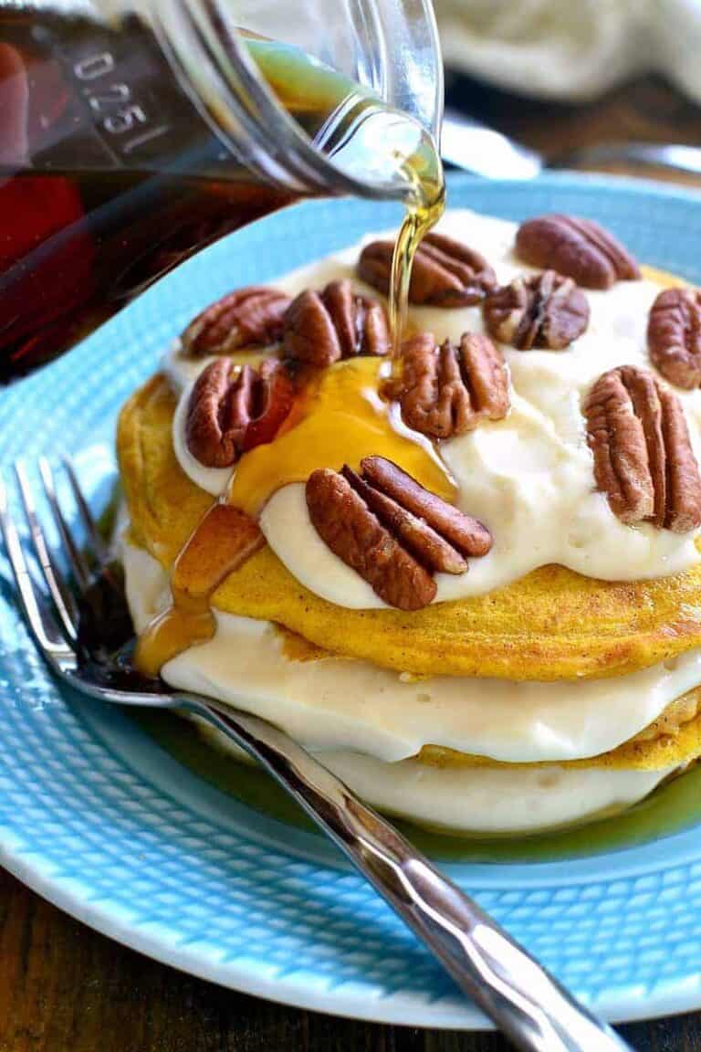 Pumpkin Cheesecake Pancakes