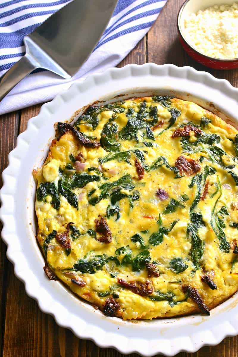 Mediterranean Pasta Frittata Lemon Tree Dwelling