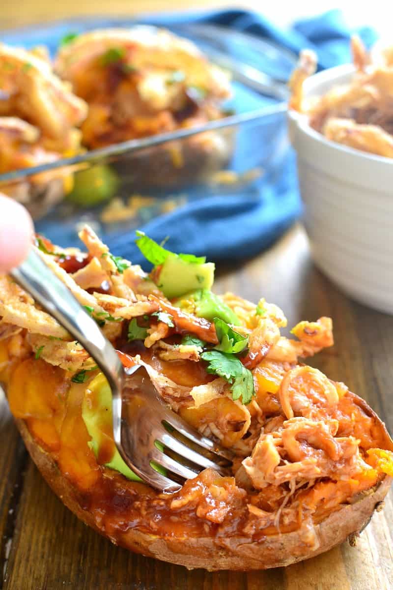BBQ Chicken Baked Sweet Potatoes Lemon Tree Dwelling