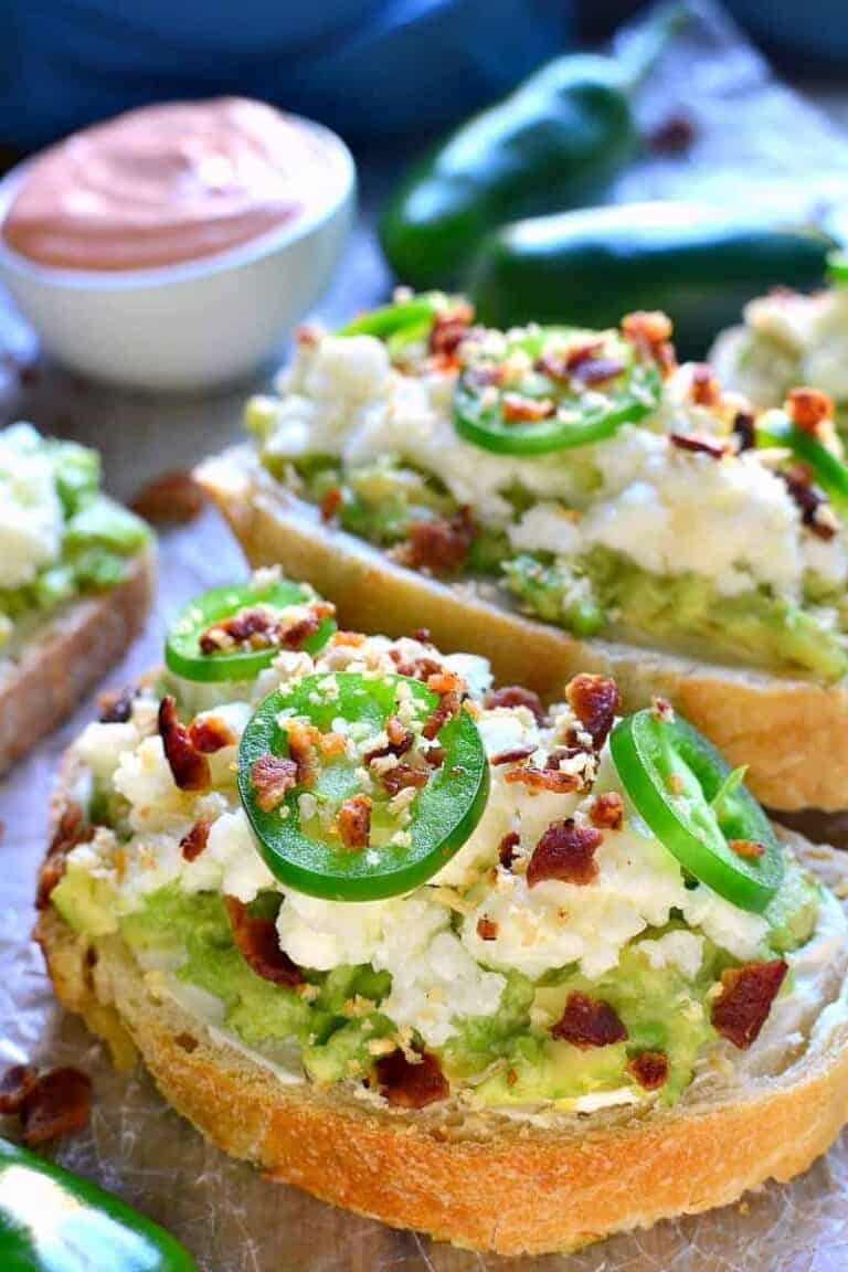 Jalapeno Bacon Avocado Toast