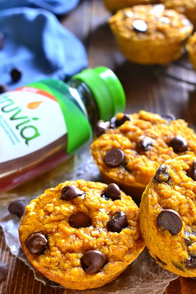 Pumpkin Chocolate Chip Baked Oatmeal Muffins | Lemon Tree ...