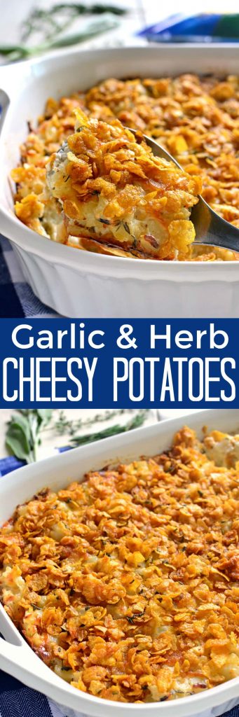 Garlic Herb Cheesy Potatoes Side Dish