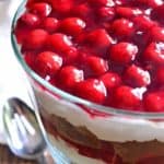 Cherry Cheesecake Gingerbread Trifle