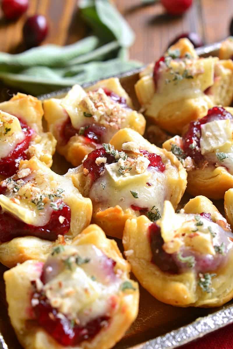 Chicken Cranberry Brie Tartlets