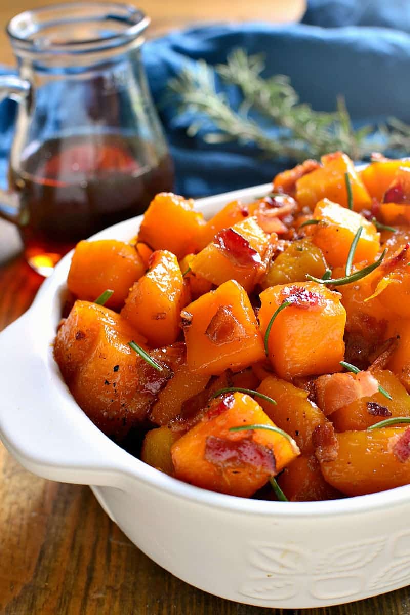 Maple Bacon Roasted Butternut Squash | Lemon Tree Dwelling