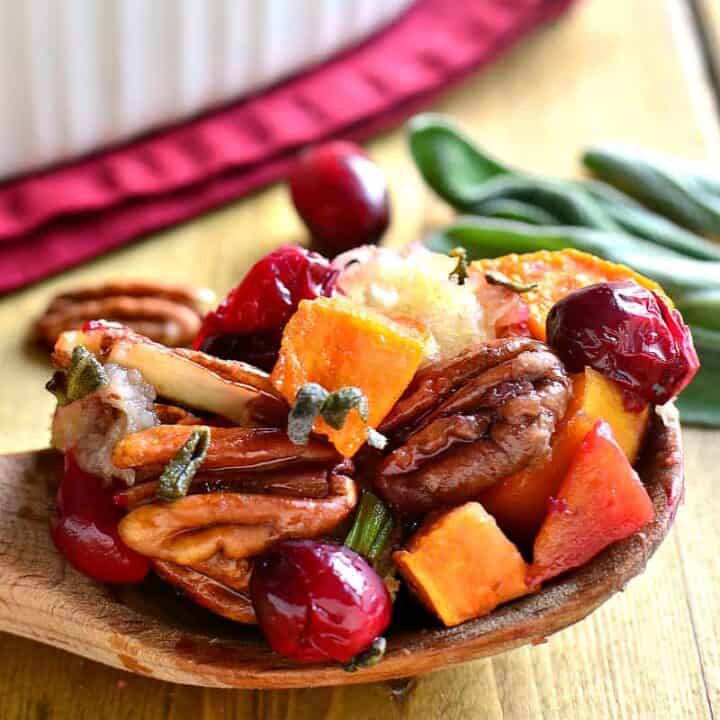 Sweet Potato Cranberry Pecan Stuffing