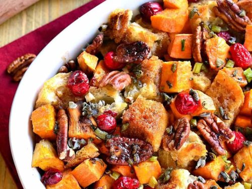 Sweet Potato Cranberry Pecan Stuffing Lemon Tree Dwelling