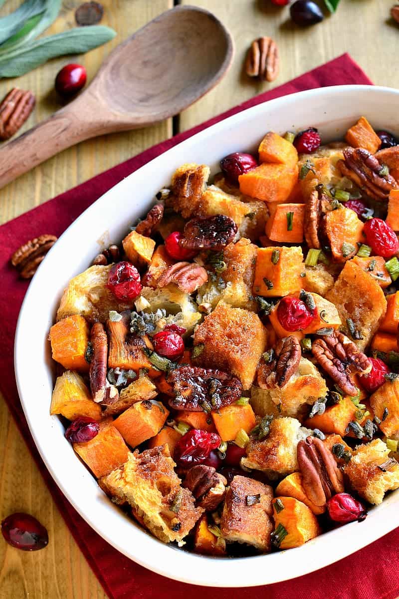 Sweet Potato Cranberry Pecan Stuffing – Lemon Tree Dwelling