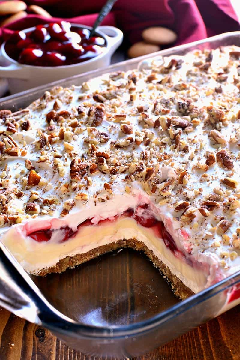 Cherry Cake Made With Cream Cheese