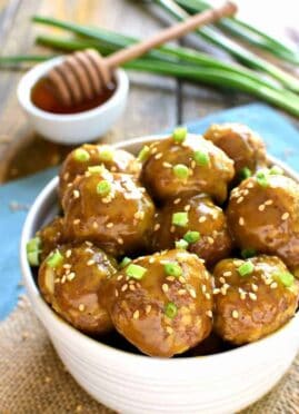 Honey Mustard Cocktail Meatballs are one of our favorite appetizers! It's a kid approved meal! The perfect blend of savory and sweet, they're guaranteed to be the hit of your next party!