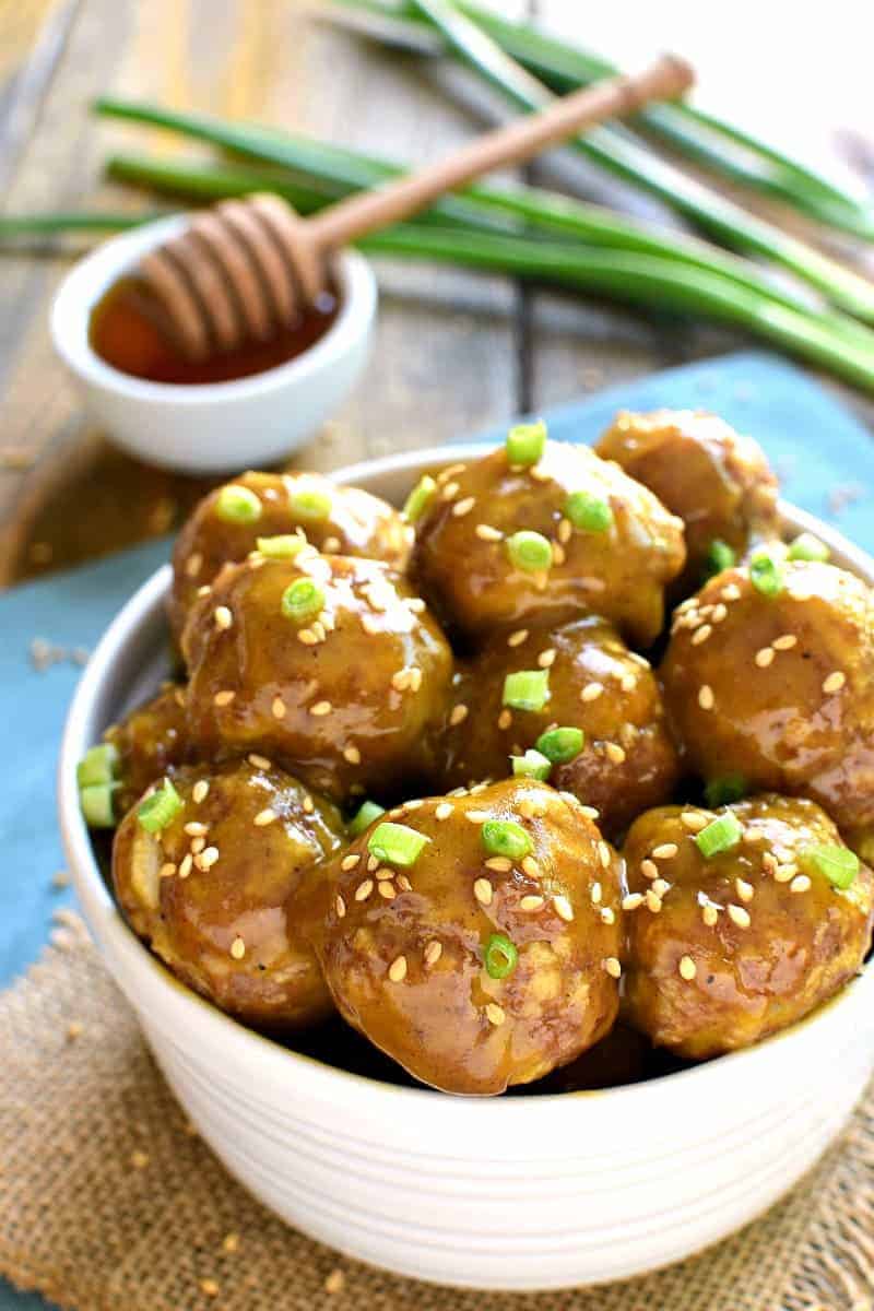 Honey Mustard Cocktail Meatballs are one of our favorite appetizers! It's a kid approved meal! The perfect blend of savory and sweet, they're guaranteed to be the hit of your next party!