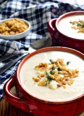 This Cheesy Cauliflower Soup is creamy, comforting, and packed with delicious flavor! Perfect for busy weeknights or lazy weekends at home.