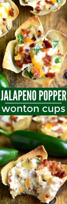 Jalapeño Popper Wonton Cups