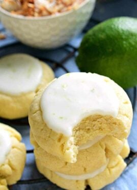 These Coconut Lime Sugar Cookies are a delicious taste of the tropics!