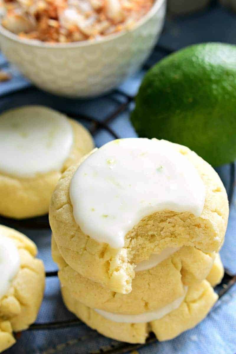 These Coconut Lime Sugar Cookies are a delicious taste of the tropics!