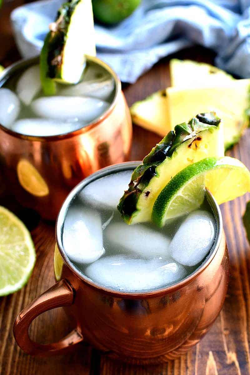 Pineapple Moscow Mules are a delicious, refreshing twist on the original!