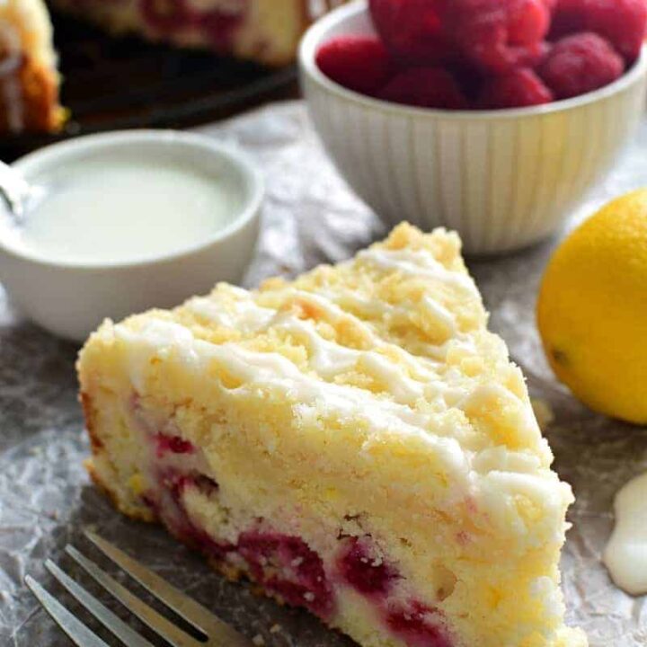 Lemon Raspberry Coffee Cake