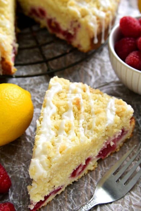 Lemon Raspberry Coffee Cake