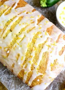 This Lemon Zucchini Bread combines two favorites in one delicious loaf of bread! This quick snack or easy breakfast idea is a great way to sneak in veggies!