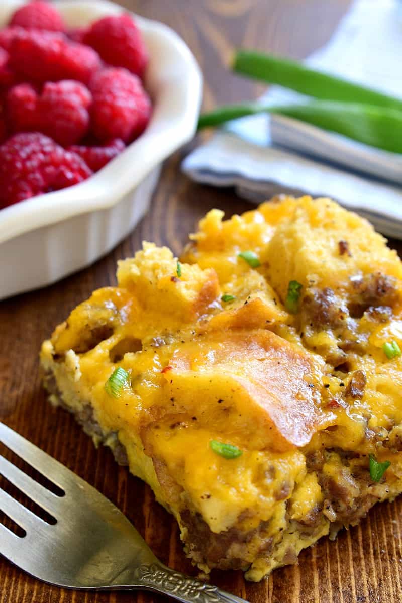 This Overnight Sausage Egg Casserole is a delicious addition to any breakfast! Perfect for holidays or special occasions, this easy egg casserole can be prepped in advance and popped in the oven the next morning. Your family will love the simple, delicious flavors of this classic egg casserole....guaranteed to become a favorite!