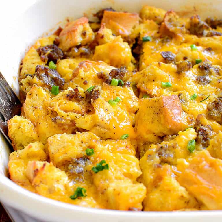 Overnight Sausage Egg Casserole