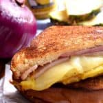 Hawaiian Ham Grilled Cheese Sandwich