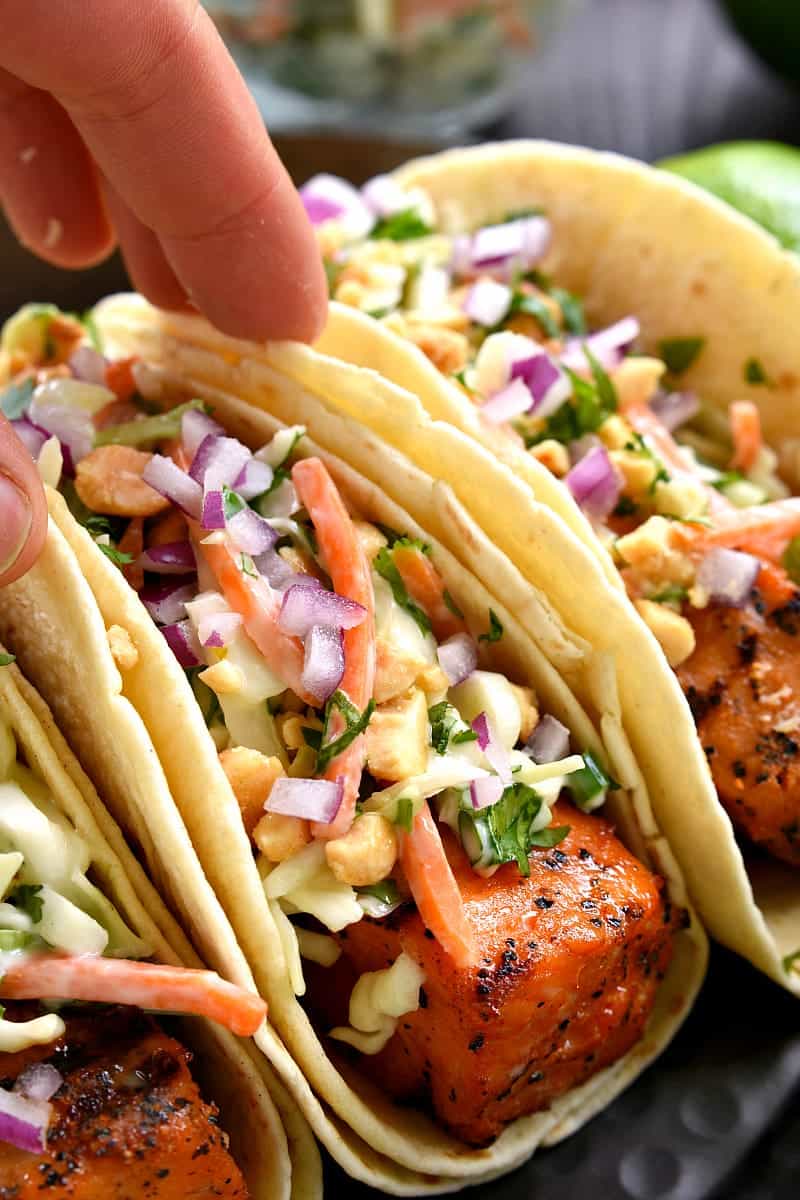 Sriracha Salmon Tacos Lemon Tree Dwelling