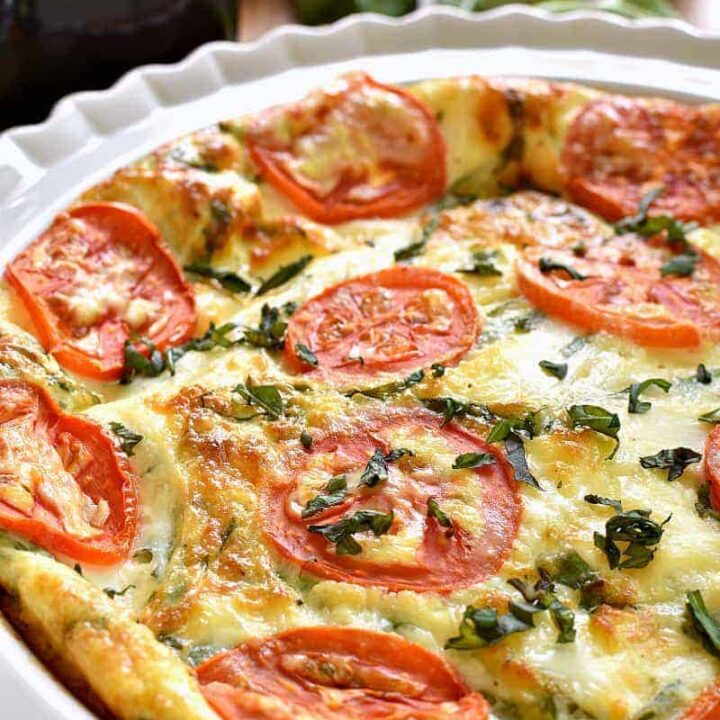 Caprese Quiche