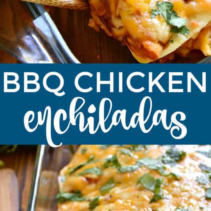 BBQ Chicken Enchiladas