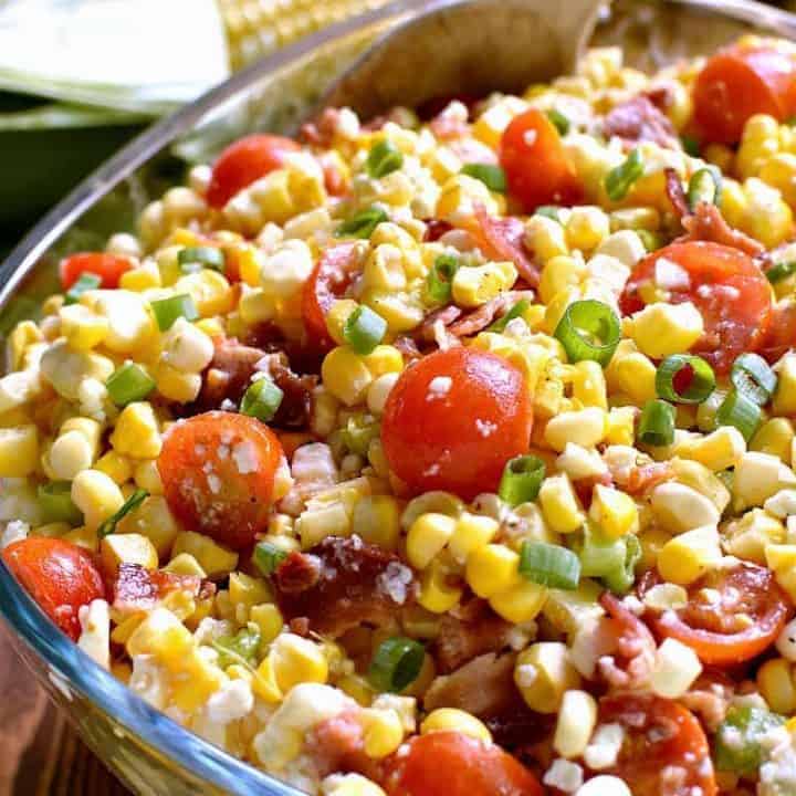 Bacon Blue Cheese Corn Salad