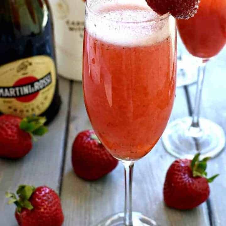 Strawberry Coconut Bellini