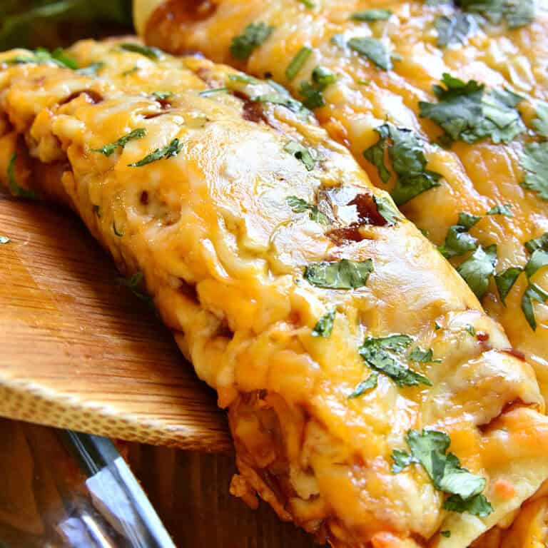 BBQ Chicken Enchiladas