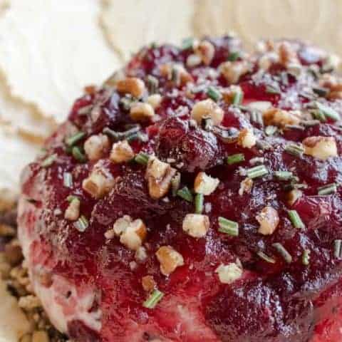 Cranberry Pecan Baked Goat Cheese