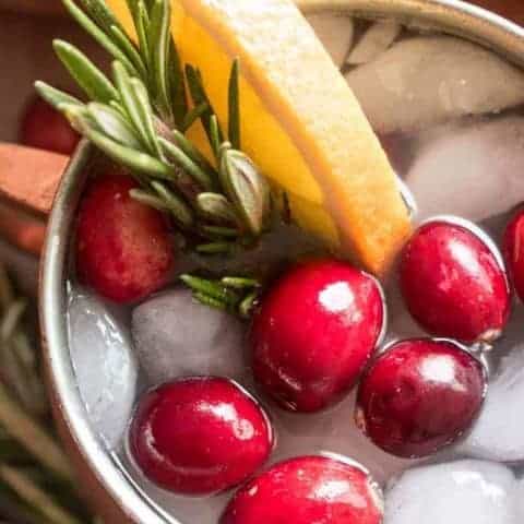 Holiday Cranberry Mules