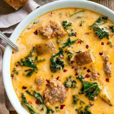 Tuscan Sausage Potato Soup