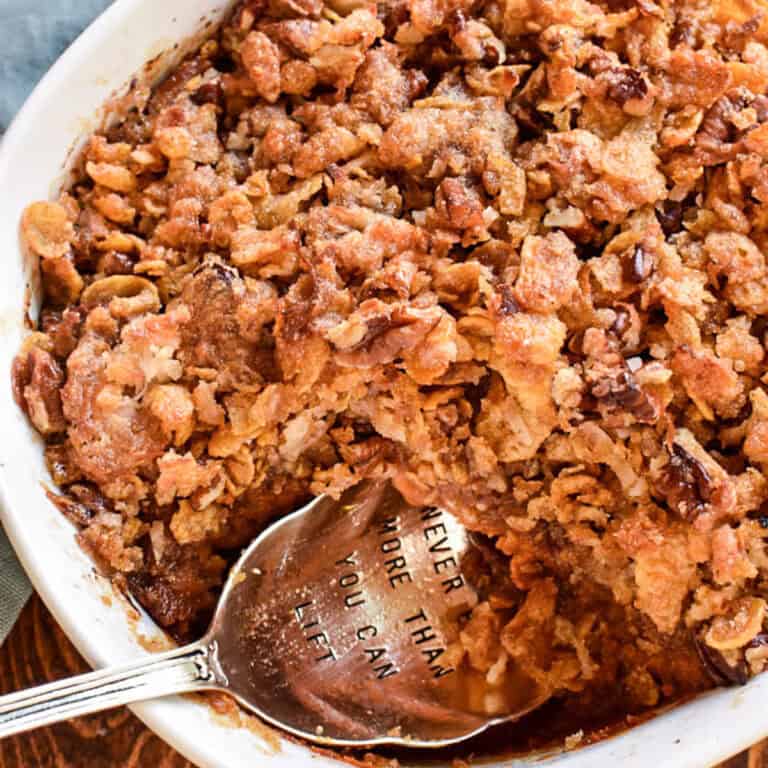 Sweet Potato Casserole with Brown Sugar Pecan Topping