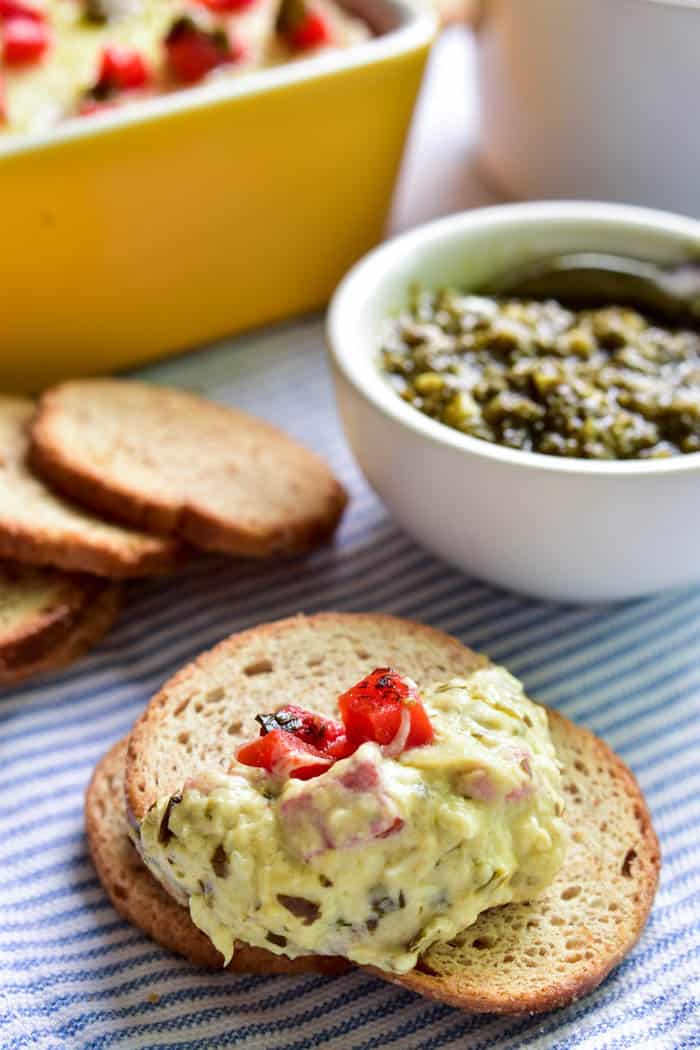 Cheesy Pesto Artichoke Dip Lemon Tree Dwelling