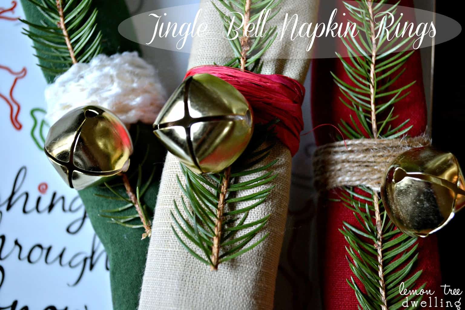 Jingle Bell Napkin Rings Lemon Tree Dwelling