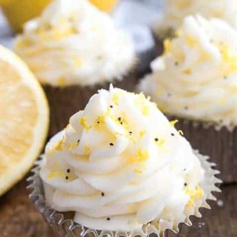 Lemon Poppy Seed Cupcakes