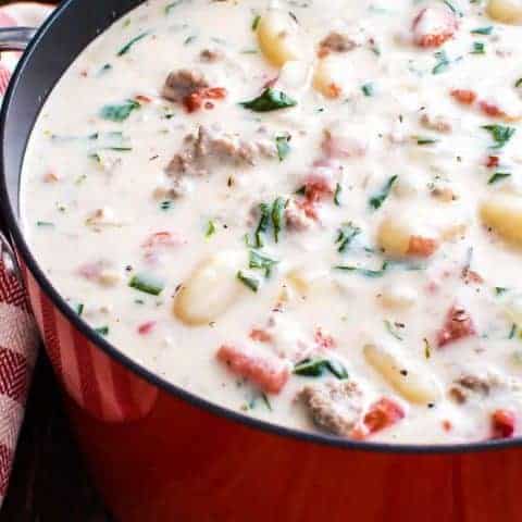 Creamy Sausage Gnocchi Soup