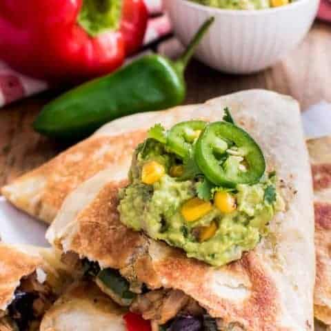 Loaded Chicken Quesadillas