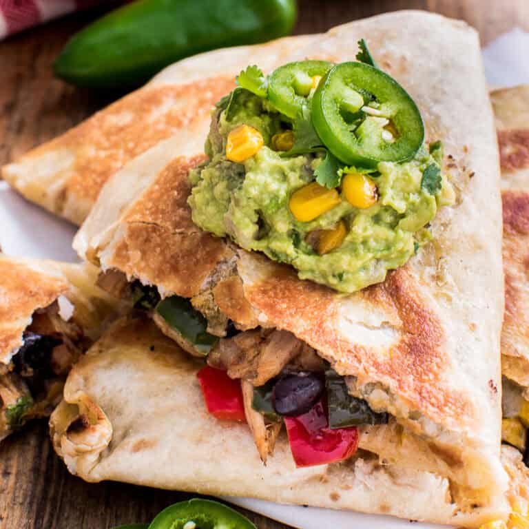 Loaded Chicken Quesadillas