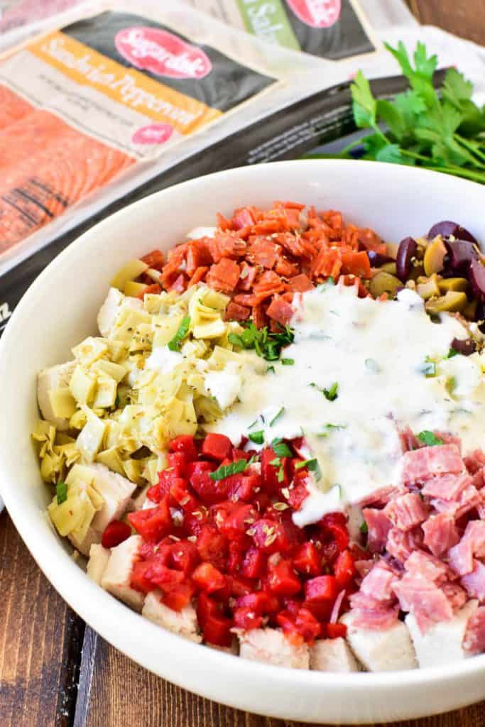 Antipasto Chicken Salad Lemon Tree Dwelling