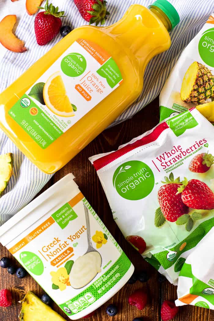 Simple Truth Organic Frozen Fruit, Orange Juice, and Greek Yogurt