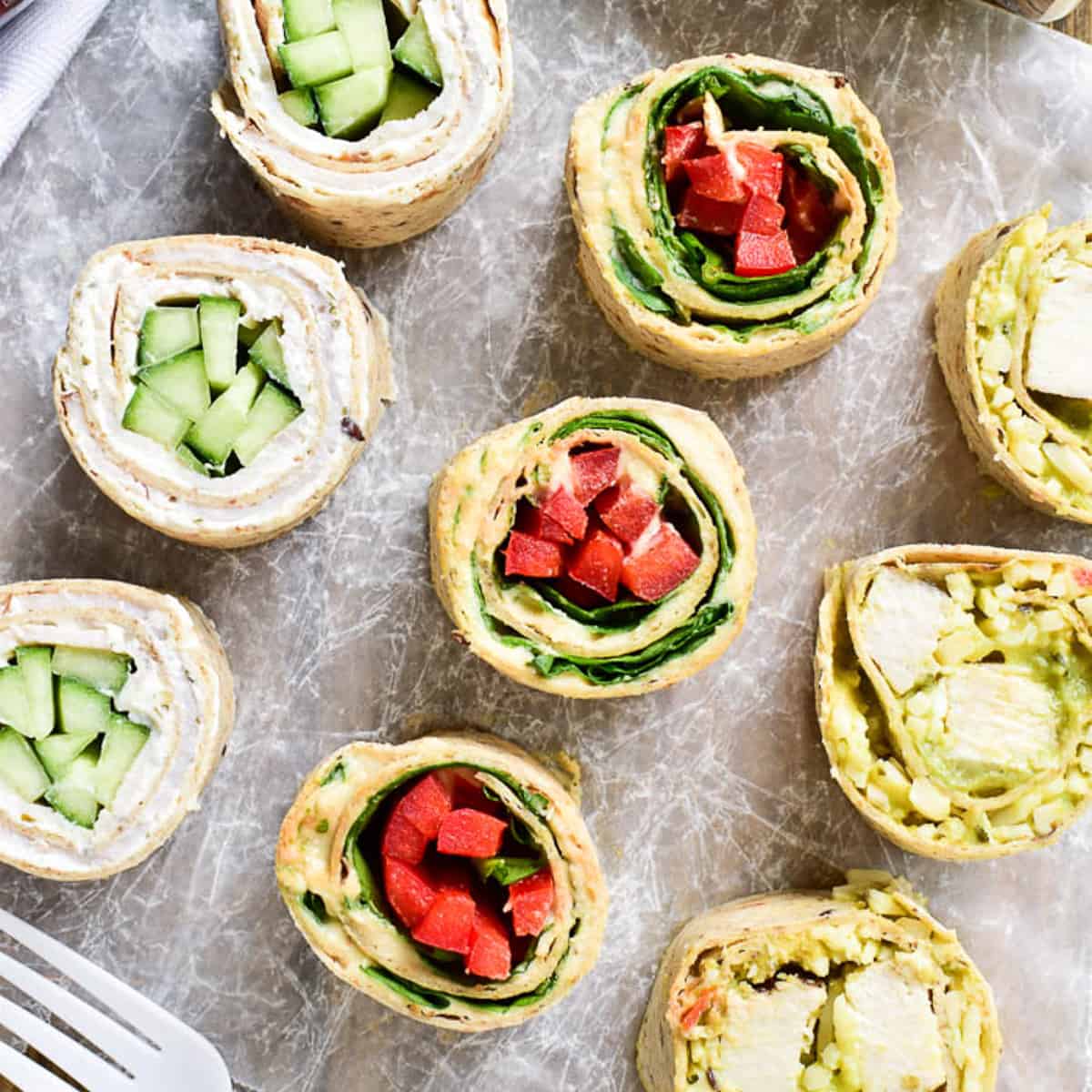 3 Easy Tortilla Pinwheels